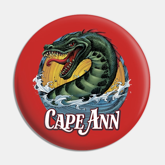 The Cape Ann Serpent Pin by OldSchoolRetro