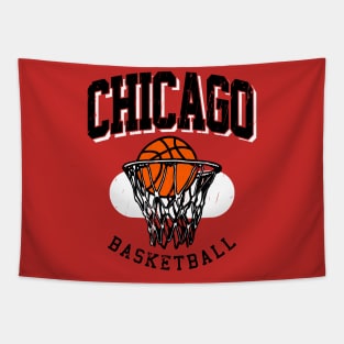 Vintage Chicago Basketball Tapestry