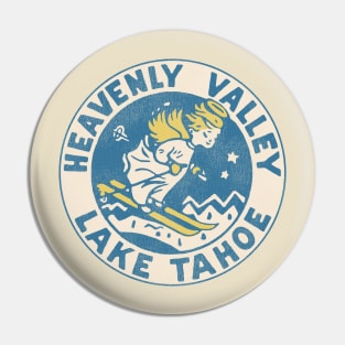 Heavenly Valley Lake Tahoe Vintage Tourist Souvenir Pin