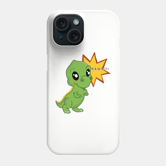 Baby Rex Phone Case by Tatismallart