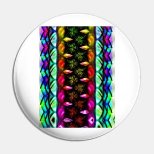 Rainbow Flowers Panel Pin