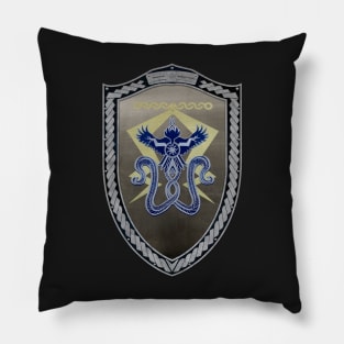 Stormfront (Shield moonsilver Celtic Rope on space) Pillow