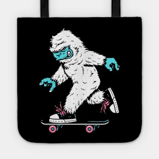 Skateboarding Yeti Tote