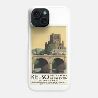 Kelso, Scotland - Vintage Railway Travel Poster - 1941 Phone Case