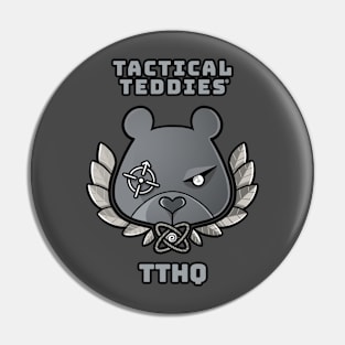 Tactical Teddies ® logo and TTHQ crest Pin