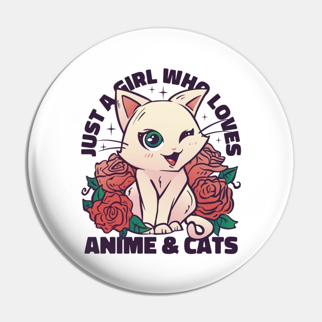 Cat Kawaii Anime Quote P Pin by LindenDesigns