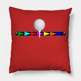 Golf Ball On Tee Pillow