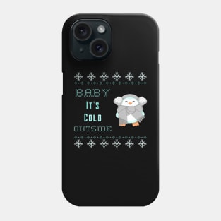 Baby Its Cold Outside Christmas Penguin Winter Phone Case