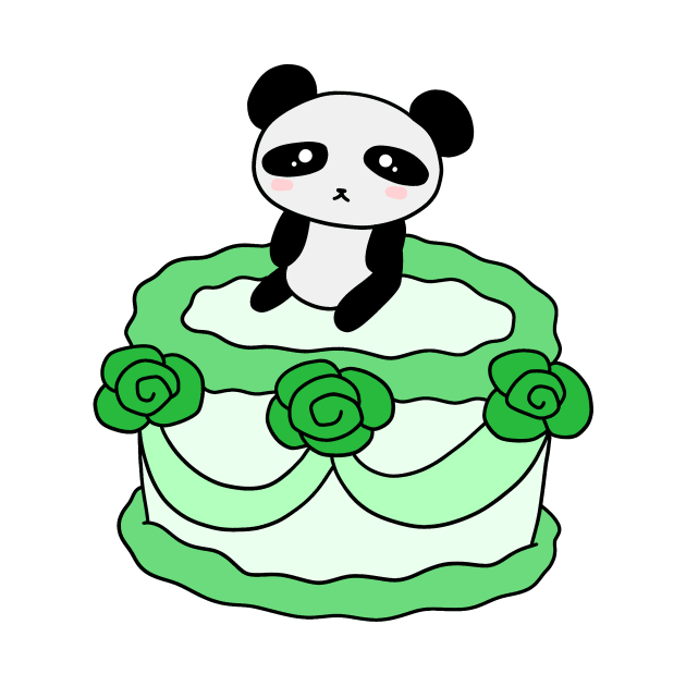 Birthday Cake Panda by saradaboru