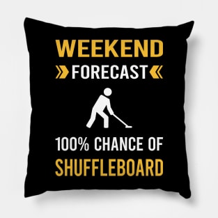 Weekend Forecast Shuffleboard Pillow