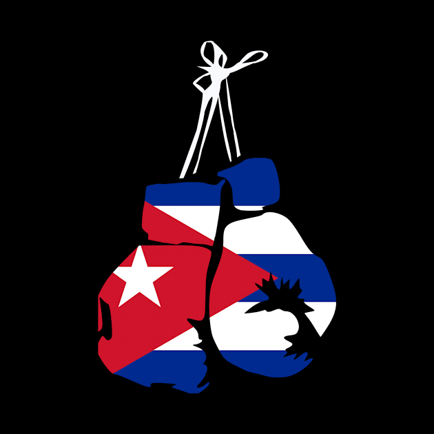 Cuban Boxing Gloves Cuban Flag for Cuba Boxing Fans by Shirtttee