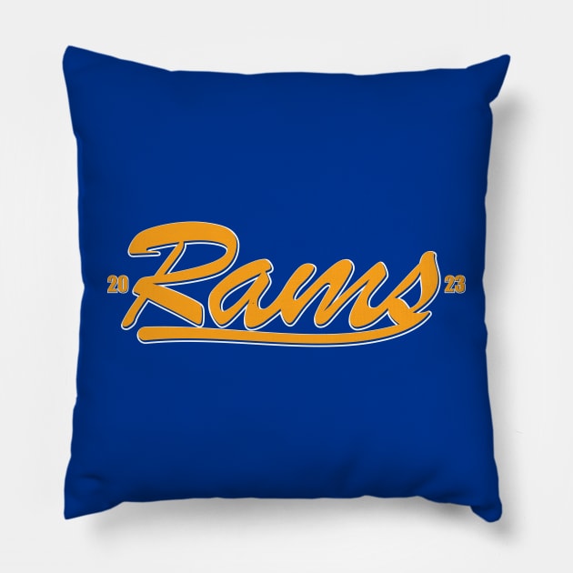 Rams 2023 Pillow by Nagorniak