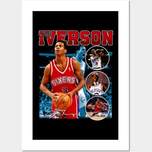 Allen Iverson The Answer Basketball Signature Retro 80s 90s T