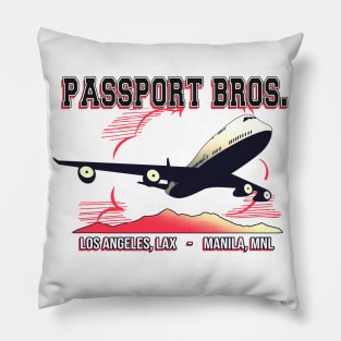 The pass port bros. brotherhood logo design Pillow