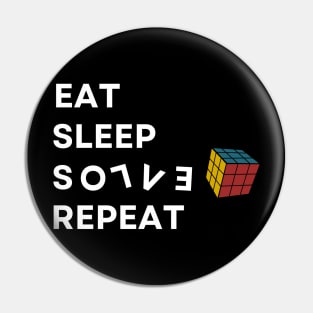 Minimal  Rubiks cube colorful (Repeat) Pin