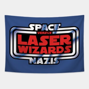 Space Nazis versus Laser Wizards (OG) Tapestry