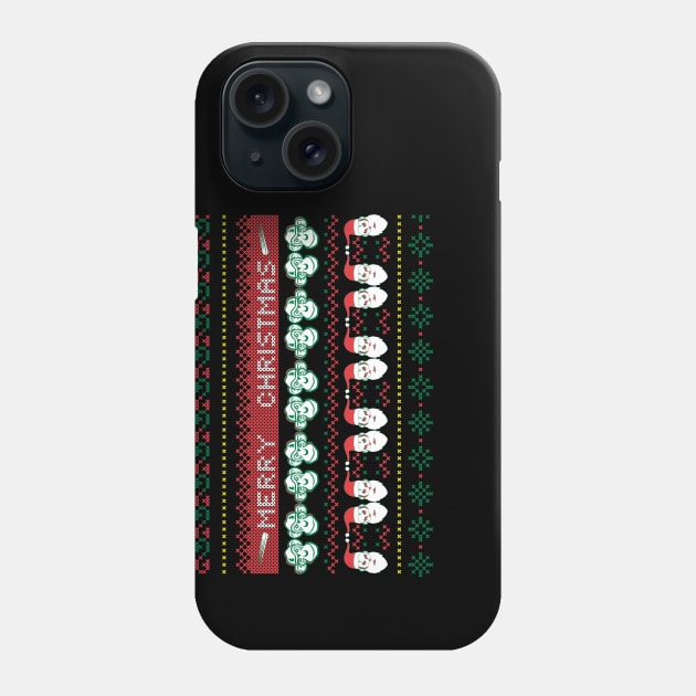 Bald Monkeys Ugly Sweater Phone Case by TBM Christopher