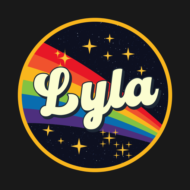 Lyla // Rainbow In Space Vintage Style by LMW Art