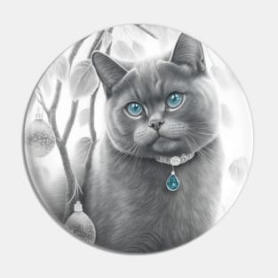 British Shorthair Sketch Pin