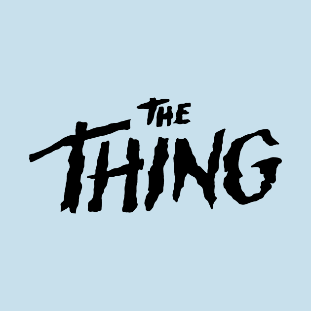 THE THING black logo by HeichousArt