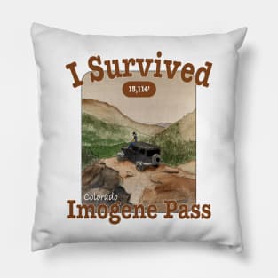 I Survived Imogene Pass Pillow