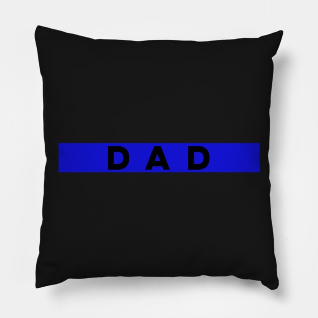 Thin Blue Line Dad Pillow by Ten20Designs