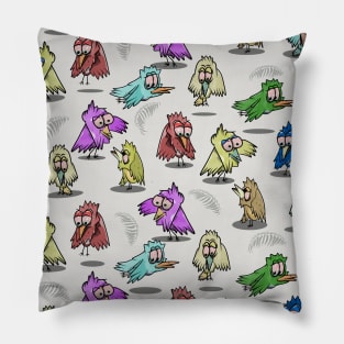 Colourful Bird Pattern Pillow