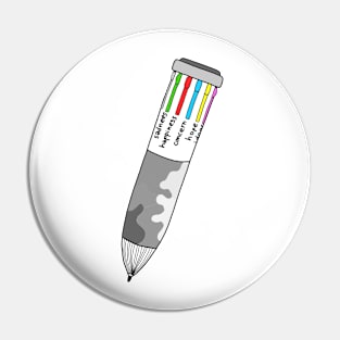 Pencil of emotion Pin