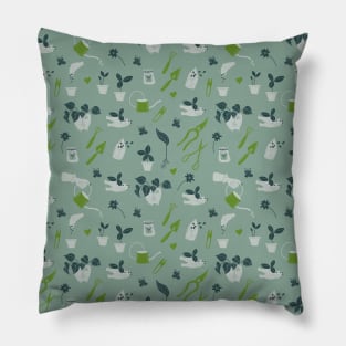 Home gardening pattern Pillow