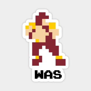 8-Bit Quarterback - Washington (Throwbacks) Magnet