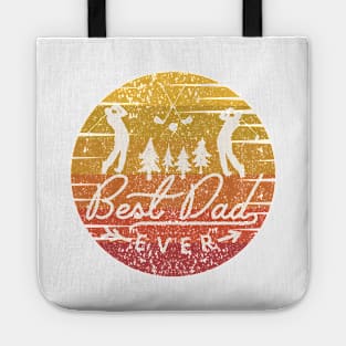 Best Dad Ever, Golf player Dad , Father, Papa Nature. Tote