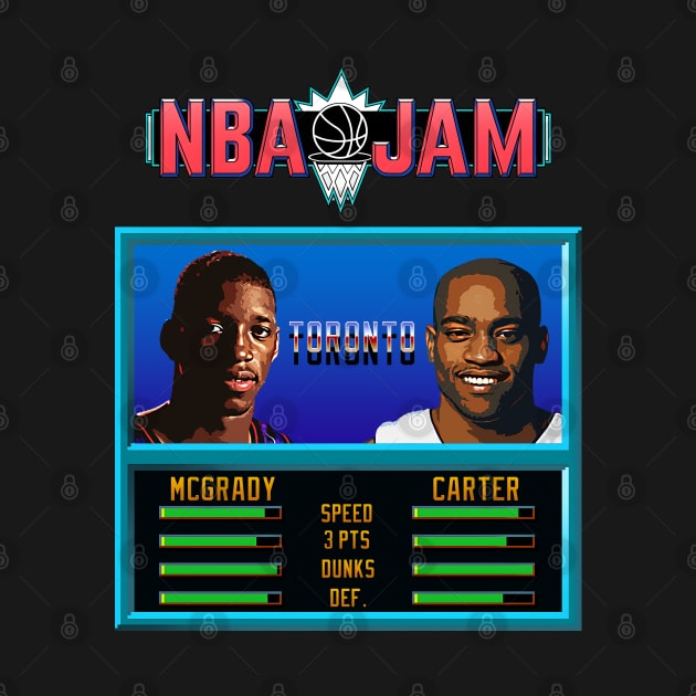 NBA JAM - Tmac and Vince by Buff Geeks Art
