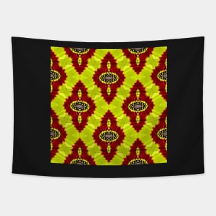 Red Yellow Chrysanthemum Pattern Number 15 Tapestry