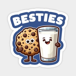 Besties Cookie & Milk Magnet