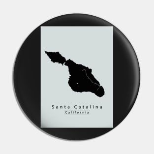 Santa Catalina California Island Map dark Pin