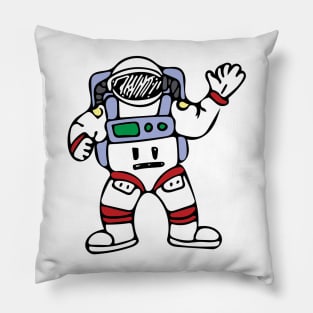 Astronaut Cosmonaut Cosmos Traveller Spacesuit Design Pillow