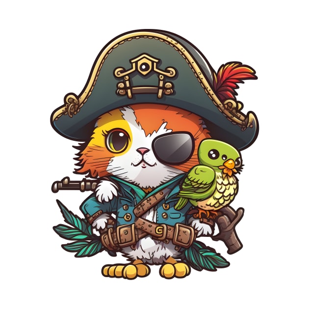 Pirate Cat by Creatiboom