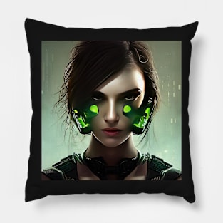 Cyberpunk Girl Pillow