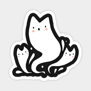 Cute ghost cats Magnet