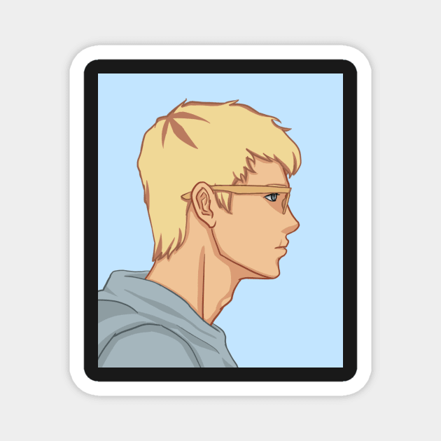 Jason Grace - Side Profile Magnet by seventhdemigod