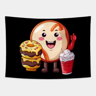 Donut kawaii  junk food T-Shirt cute  funny Tapestry