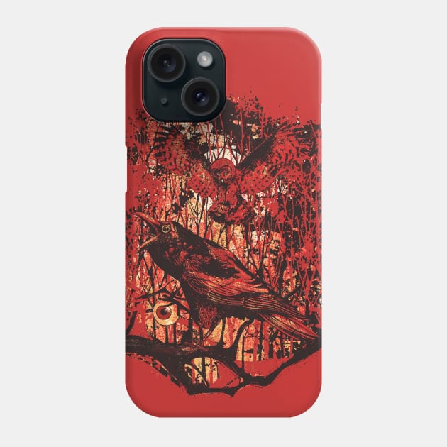 crow Phone Case by inkzella