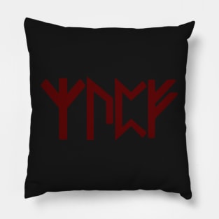 Futhark Rune Symbols Combined | Protection, Strength, Mystery, Prosperity Pillow