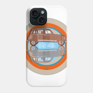 Renault 4 on Target brown Phone Case