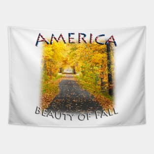 Beauty of Fall in America Tapestry