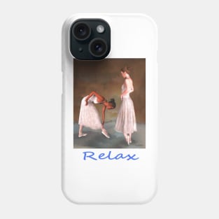 Two ballerinas standing offstage zen yoga buddhism Phone Case