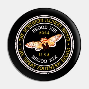 Cicada 2024 Event Brood XIX & XIII Emergence Pin