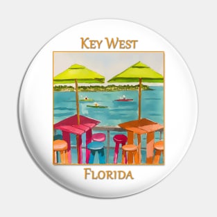 Key West Florida Umbrellas - WelshDesigns Pin