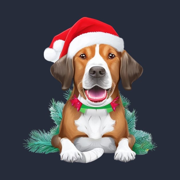 Funny santa dog by halazidan