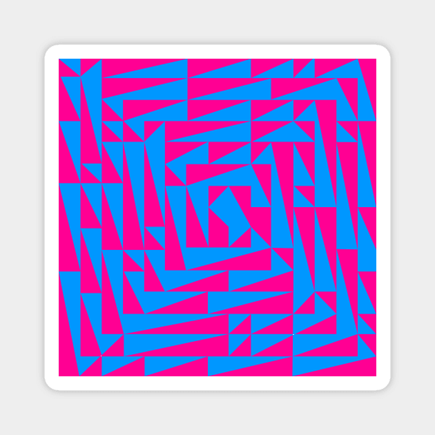 Pink and Blue Magnet by n23tees